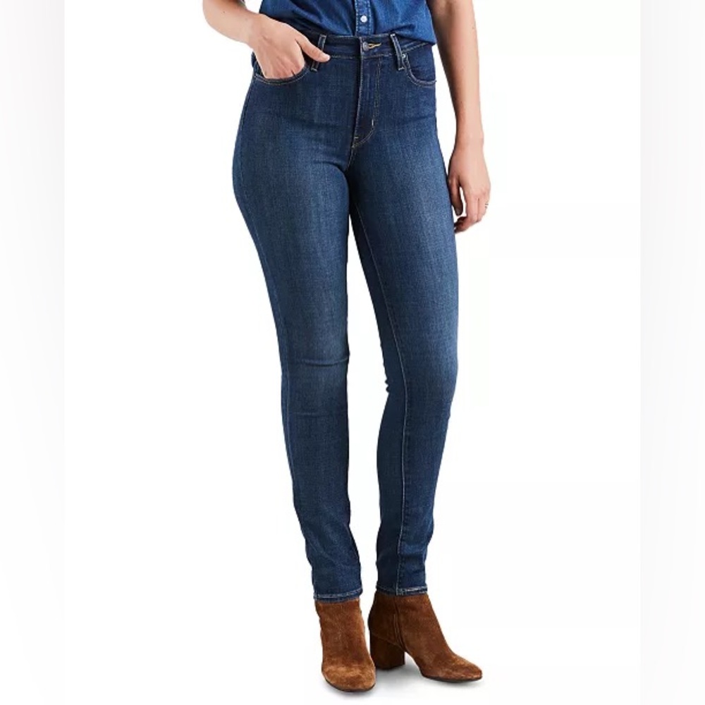 Used Women's 721 High-Rise Stretch Skinny Jeans blue story color size 26